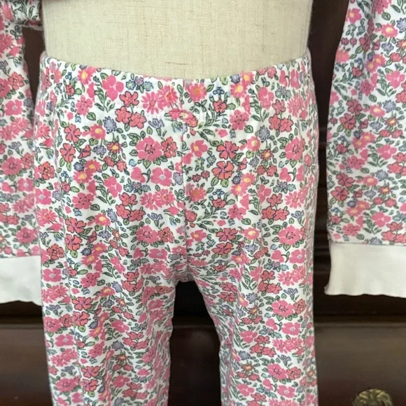 Girls PETITE PLUME Pink Floral Pajama Set Size 5 - Picture 7 of 8